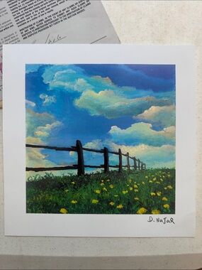 David Najar “Fence Line” Seriolithograph